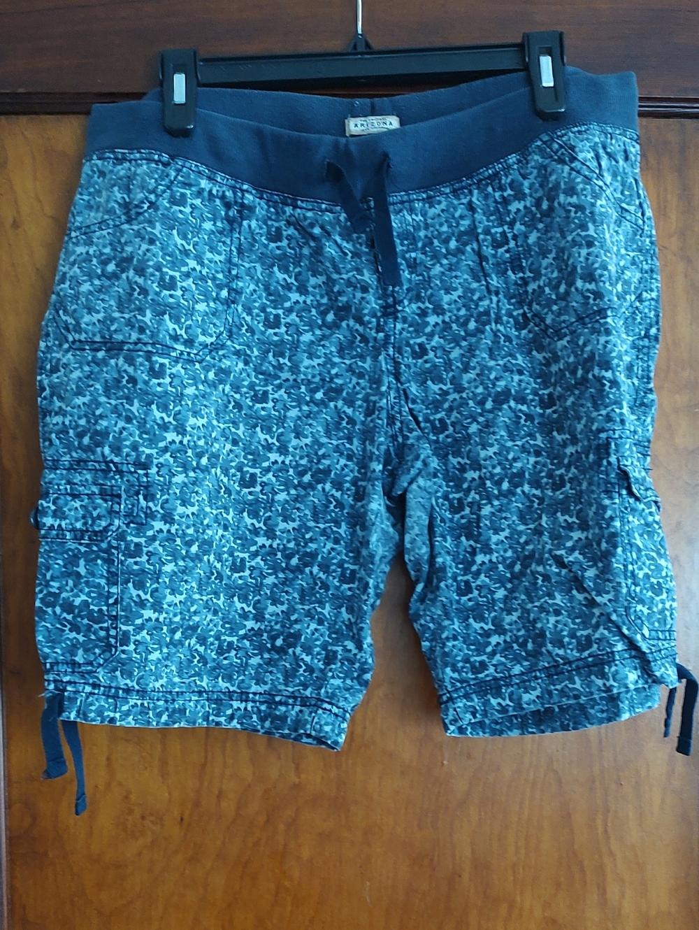 Arizona Jean Company Blue Camouflage Drawstring Kids Shorts